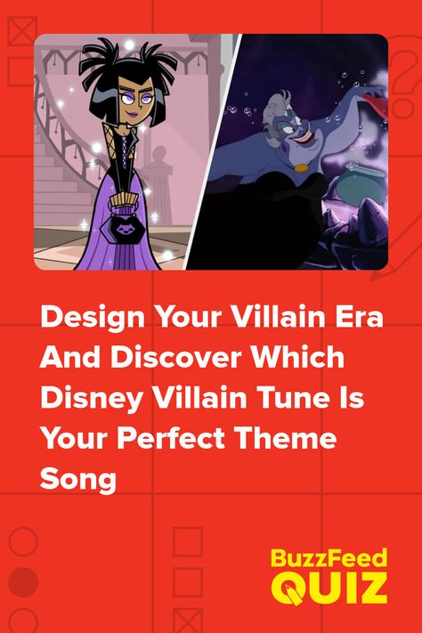 Design Your Villain Era And Discover Which Disney Villain Tune Is Your Perfect Theme Song Disney Villain Song Mashup, Villain Era Songs, How To Enter Your Villain Era, All Of Us Villains, Villan Era, Pixar Villains, Villain Songs, I Am The Villain, Villain Era