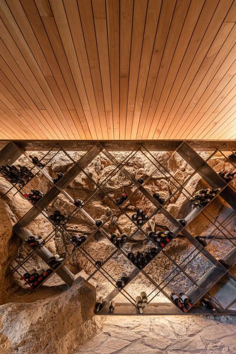 Wine Cellar Architecture, Cellar Inspiration, Wine Cellar Inspiration, Wine Room Design, Wine Cellar Basement, Glass Wine Cellar, Wine Cave, Home Wine Cellars, Wine Cellar Design