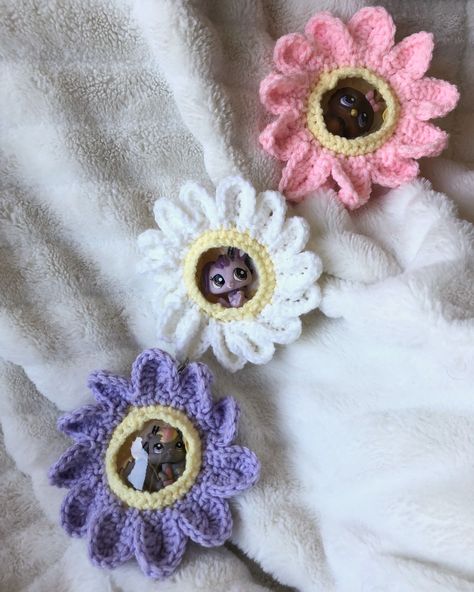 Bring some springtime fun wherever you go with our Daisy Keychain! This crocheted colorful clip on pocket features a zipper closure and lobster clasp, perfect for showcasing your favorite small toys and trinkets. Made to fit 2 inch LPS toys, this keychain adds a playful touch to your on-the-go style. Visit our brand new website at: lpsrescue.myshopify.com Please Note that the Daisy Keychain fits most lps, it may not have enough room for the larger littlest pet shops (Sorry Great Danes!). If... Great Danes, Littlest Pet Shops, Daisy Keychain, Lps Toys, Small Toys, Lps, Clip On, Daisy, Pet