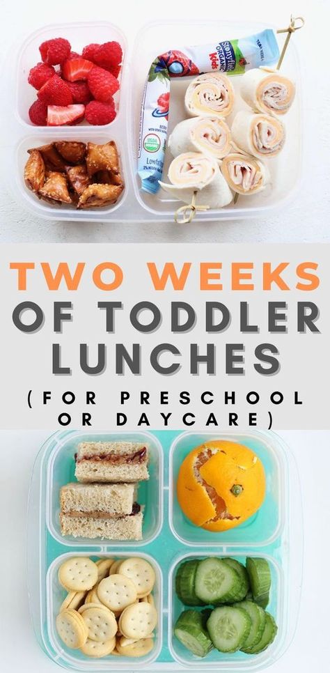 Easy Lunch Ideas For Preschoolers, Essen, Packing Toddler Lunch For Daycare, Toddler Sack Lunch Ideas, Preschooler Meal Ideas, Two Year Old Lunch Ideas, Daycare Friendly Lunches, Healthy Preschool Lunches, Day Care Lunch Idea