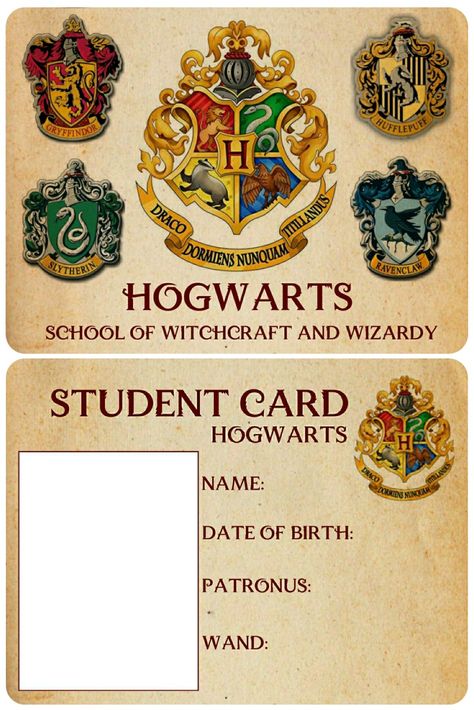 Harry potter id card printable Harry Potter Cards Printable, Harry Potter Printouts, Harry Potter Letters Printable, Harry Potter Printables Stickers, Harry Potter Journal Pages Printable, Hogwarts Diploma Printable Free, Printable Harry Potter Stickers, Harry Potter Things To Print, Harry Potter Envelope Printable Free