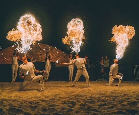 Tulum Party, Carnival Wedding Theme, Fire Breather, Tropical Wedding Inspiration, Circus Wedding, Beach Fire, Carnival Wedding, Phuket Wedding, Fire Dancer