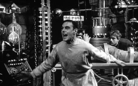 "It's Alive! It's Alive!" Frankenstein 1931, Universal Horror, Dr Frankenstein, Favorite Movie Quotes, Mad Science, Scary Monsters, Frankenstein's Monster, Classic Horror Movies, Universal Monsters