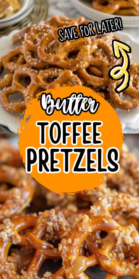 Butter Toffee Pretzels Butter Toffee Pretzels, Toffee Pretzels, Munchies Snacks, Hey Bestie, Pretzel Toffee, Butter Pretzels, Salted Pretzel, Homemade Pretzels, Quick Healthy Snacks