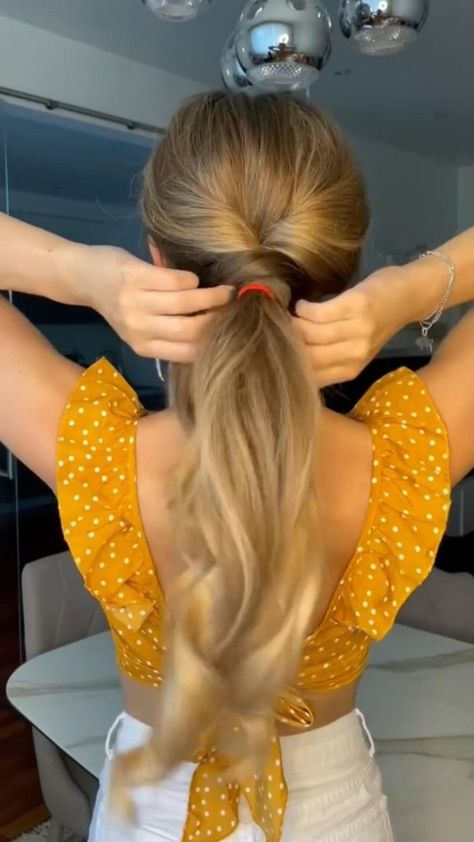 How to make a cool hair tail - Tutorial in 2022 | Hair styles, Girl hairstyles, Hair tutorial Matte Makeup, Work Hairstyles, Hair Up Styles, Hair Ponytail Styles, Hairdo For Long Hair, Hair Stylist Life, Easy Hairstyles For Long Hair, Wedding Guests, Great Hair