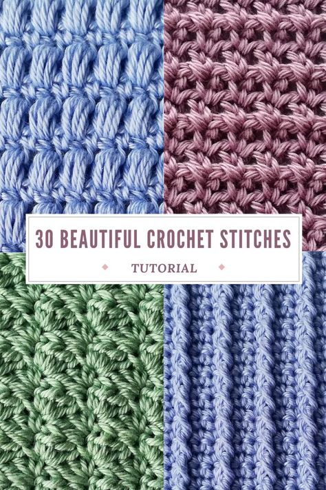 List Of Crochet Stitches, Single Crochet Stitches Variations, Types Of Crochet Stitches Chart, Crochet Stiches For Beginners Step By Step How To Make, Different Kinds Of Crochet Stitches, Twisted Crochet Stitch, Crochet Knitting Stitch, Beginner Crochet Stitches Tutorial, Crochet Stitches For Blankets Free