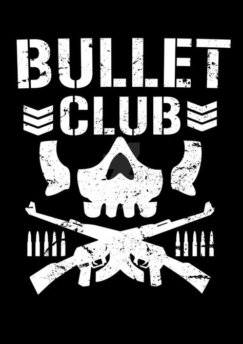 I Used ADOBE Illustrator & Photoshop for Re-Created in High Quality The Bullet Club Logo Okada Kazuchika, Bullet Club Logo, Wwe Logo, Balor Club, Bullet Club, Football Artwork, Military Logo, Wrestling Posters, Young Bucks