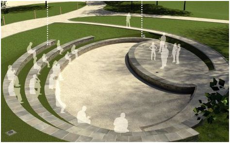 Amphitheatre - Bath Spa University Amphitheatre Architecture, Outdoor Amphitheatre, Amphitheater Architecture, Villa Architecture, Plaza Design, Architect Student, مركز ثقافي, Outdoor Stage, Urban Landscape Design