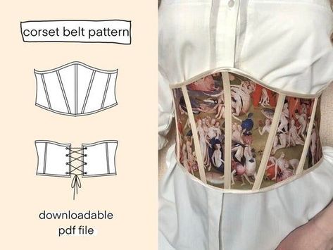 Underbust Corset Belt, Corset Diy, Corset Sewing, Diy Corset, Corset Sewing Pattern, Chique Outfits, Fashion Sewing Tutorials, Corset Pattern, Diy Clothes Design