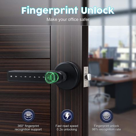 Biometric Door Lock, Keyless Door Lock, Office Safe, Keyless Locks, Keyless Entry Door Locks, Fingerprint Door Lock, Entry Door Locks, Cool Lock, Smart Door Locks