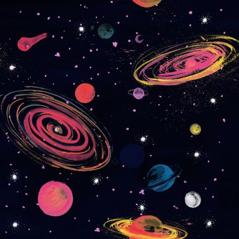 pinterest: aestheticmaybe Japanese Sweets, Art And Illustration, 동화 삽화, Space Drawings, Film Anime, Space Painting, Wow Art, Art Plastique, Space Art