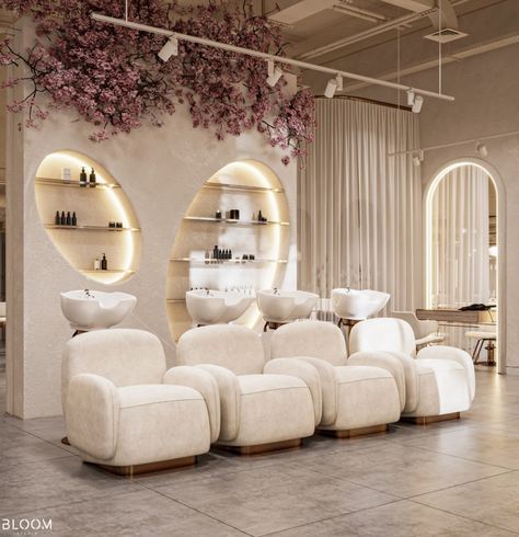 VWArtclub - Rose Beauty Center Beauty Center Design Interiors, Beauty Salon Interior Design Luxury, Beauty Center Design, Beauty Salon Luxury, Luxury Beauty Salon Design, Aesthetic Beauty Salon, Beauty Salon Decor Luxury, Luxury Salon Interior Design, Spa Design Interior