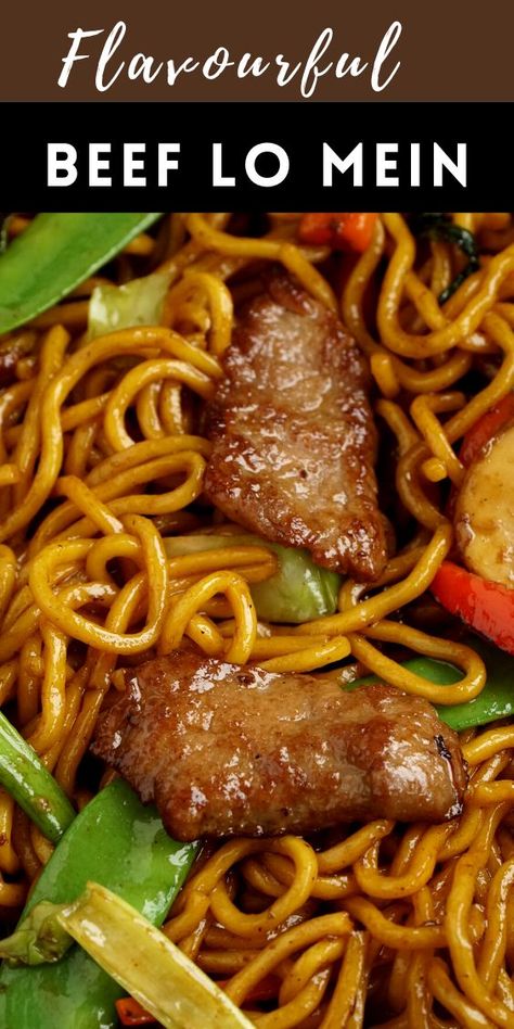 Beef Lo Main, Hibachi Lo Mein Noodles, Beef Lo Mein Sauce, Healthy Beef And Rice Recipes, Asian Lo Mein Recipes, Beef And Shrimp Lo Mein Recipe, Asian Beef Noodle Recipes, Chinese Food Recipes Lo Mein, Chinese Low Mein Recipe