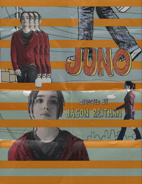 Juno Poster Vintage, Juno Wallpaper Movie, Juno Movie Poster, Juno Movie Aesthetic, Juno Poster, Juno Movie, Dorm Room Posters, Poster Idea, Dorm Posters