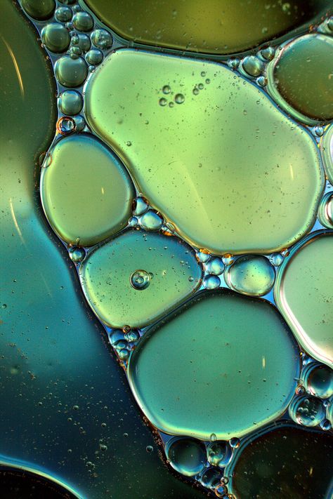 Bubbles Photography, Oil Colour, Oil And Water, Colour Texture, Ideas Painting, Green Collection, Wallpaper Anime, Natural Forms, Patterns In Nature