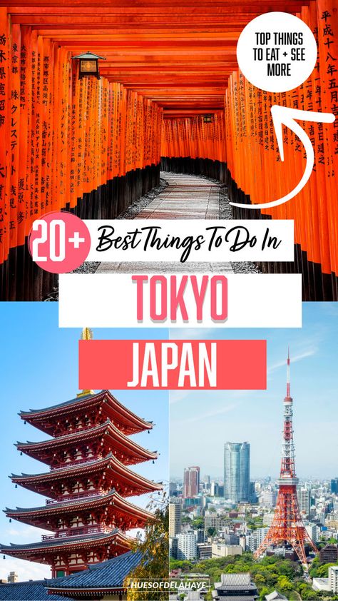 25 Best Things to Do in Tokyo Japan for First-Time Visitors - Discover the ultimate Tokyo bucket list to maximize your time in this fascinating city! First-time visitors won't want to miss iconic Tokyo sites like the Tokyo Skytree, Shibuya Crossing, Sensoji Temple, and Tokyo Imperial Palace. Plus what to eat and mre in Tokyo Japan. Tokyo Things to do, activities in Tokyo Japan, attractions in Tokyo Japan Tokyo Imperial Palace, Tokyo Japan, Tokyo Bucket List, Tokyo Things To Do, Things To Do In Tokyo, Sensoji Temple, Shibuya Crossing, Tokyo Skytree, Bucket List