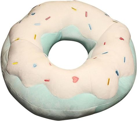 Amazon.com: ChezMax Round Donut Pillow Print Decorative Comfortable Soft Plush Funny Food Shaped Pad Seat Back Stuffed Cushion Adult and Kids for Couch Chair Floor Sofa Sea Salt : Home & Kitchen Electric Pattern, Doughnut Pillow, Kids Couch, Donut Pillow, Food Pillows, Food Shapes, Floor Sofa, Basement Family Room, Linen Chair