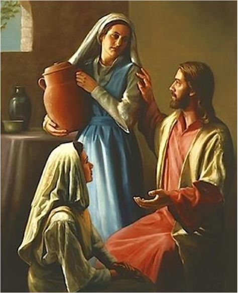 Mary, Martha & Jesus Fine Art; painting Saint Martha, Mary And Martha, Pictures Of Christ, Scripture Of The Day, Religious Pictures, Bible Pictures, Jesus Face, Christian Pictures, Biblical Art