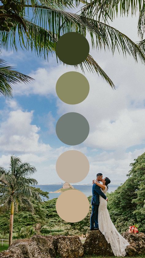 FTG's Wedding Color Palette Collection — For The Good Weddings and Events Hawaii Color Palette, Tropical Wedding Color Palette, Beach Wedding Color Palette, Beach Wedding Colors Schemes, Carribean Wedding, Beach Color Schemes, Destination Wedding Colors, Beach Color Palettes, Wedding Boards