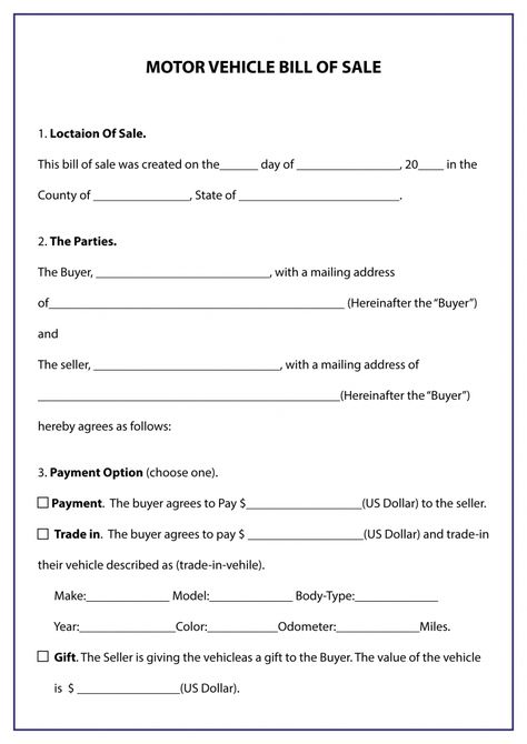 Bill of Sale Form Template for Car, Boat & Vehicle [Word & PDF] Free Bill Of Sale Template For Car, Car Documents Paper, Truck Renting Format, Truck Selling Format, Truck Format For Client, Car Title Template, Car Receipt, Car Format, Bill Of Sale Car