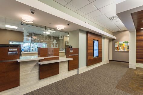 Anchor Bank Wayzata Site Planning | Bank Architecure Minneapolis | Mohagen Hansen Police Department Building, Bank Architecture, Bank Interior Design, Bank Interior, Bank Design, Office Remodel, Architecture Building Design, The Anchor, Reception Desk