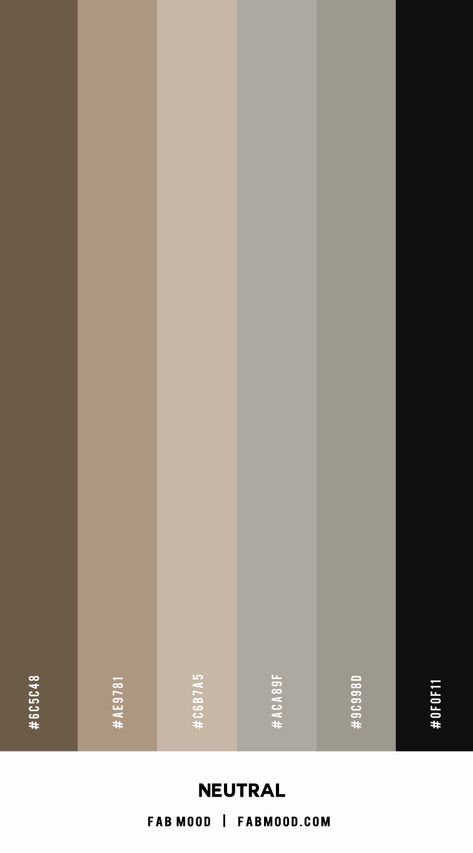 Grey Beige Brown Living Room, Bedroom Colour Palette Neutral, Bedroom Oatmeal Color, Gray Beige White Bedroom, Beige With Pop Of Color Living Room, Neutral Tones Bedroom Ideas, Bedroom Neutral Color Schemes, Earthy Tones Bedroom Colour Palettes, Grey White Beige Bedroom