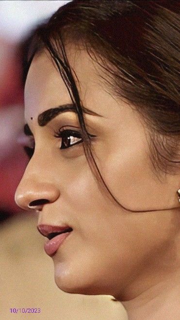 Cropped and enhanced picture. Trisha Actress, Trisha Photos, Allu Arjun Hairstyle, Human Pictures, Shiva Tattoo Design, Trisha Krishnan, Wow Video, Beauty Face Women, Indian Film