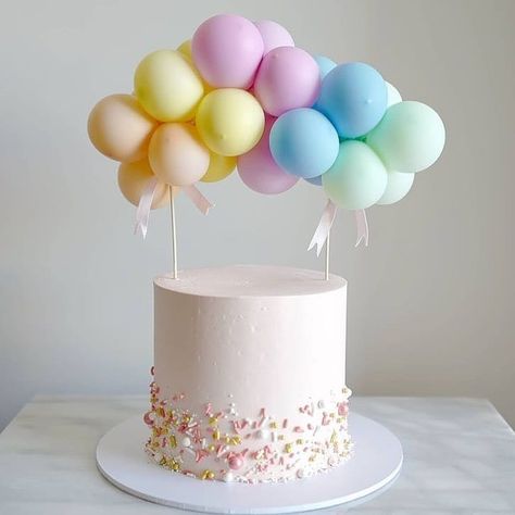 Cakes design ideas’s Instagram post: “🎈🎈🎈 . Amazing cake by @bake.you.smile . Hey! Want to start your own cake decorating business? 🧁 We have something for you! An ultimate…” Simple First Birthday, Toddler Birthday Cakes, Girls First Birthday Cake, Decorating Business, 1st Bday Cake, Boys 1st Birthday Cake, Cakes Design, Baby First Birthday Cake