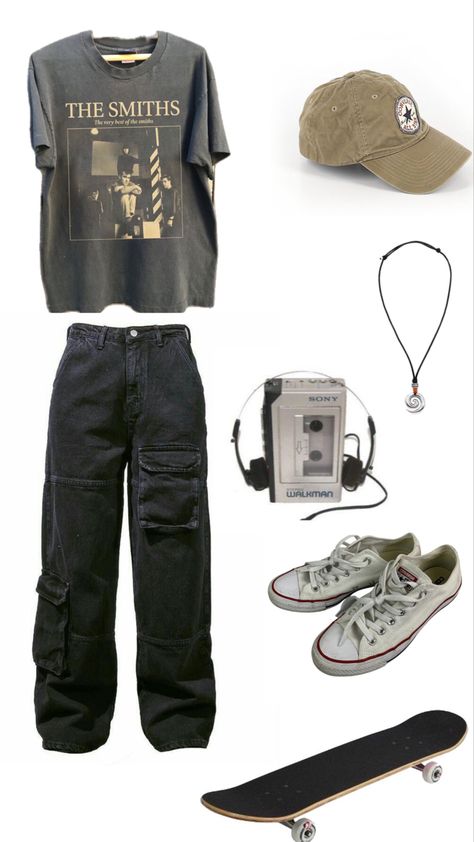 Male Aesthetic Outfit Vintage, Retro Aesthetic Men Outfits, 1990s Aesthetic Outfits Men, Clothes Aesthetic Guys, 90s Fashion Aesthetic Men, Male Outfit Collage, Mens Downtown Outfit, Aesthetic Clothes Men Vintage, Mens Outfit Collage