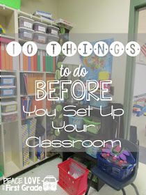 Ten steps for easy classroom set-up and organization! Organisation, Classroom Setup Elementary, Preschool Classroom Setup, Kindergarten Classroom Setup, Classroom Arrangement, Classroom Organization Elementary, Prek Classroom, Classroom Layout, Third Grade Classroom