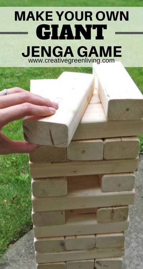 Diy Dominoes How To Make, Lawn Jenga Diy, Outdoor Jenga Game Diy, Big Jenga Blocks Diy, Outdoor Wood Games Diy, Outside Jenga Game Diy, Yard Jenga Diy How To Make, Make Your Own Cornhole Boards, Diy Yard Games Wedding