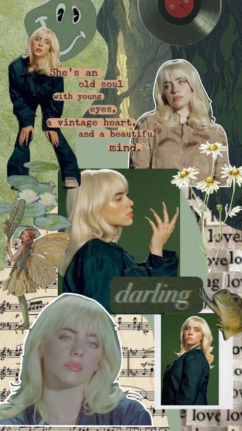 Billie Eilish Drawings, Vinyl Hoodies, Billie Ellish, Lovecore Aesthetic, Daisy Wallpaper, Celebrity Singers, Lyrics Aesthetic, Universal Music Group, O Love