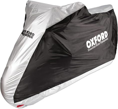 Oxford 2016 Aquatex waterproof motorcycle cover XL. Double-stitched polyester for strength and durability. Complete exterior and interior protection - can be used both as an outdoor rain cover and an indoor cover. An elasticated base with a belly strap, creates a snug fit. Comes with a zipped carrier, to store away compactly when not in use. Double PU coating for optimal waterproofing Motorbike Cover, Ducati 1000, Ducati 748, Motorcycle Cover, Bike Cover, Motorcycle Scooter, Ebay Store Design, Outdoor Cover, Motorcycles & Scooters