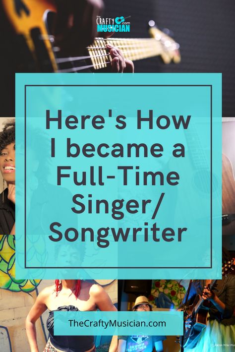 One musician's story about switching careers to do what she loves, overcoming challenges, and making a living doing music. A story about becoming a full-time singer/songwriter. How To Become A Singer Songwriter, How To Become A Singer, Singer Manifestation, Lead Singer Aesthetic, Song Prompts, Become A Singer, Music Management, Writing Songs Inspiration, Learn To Sing