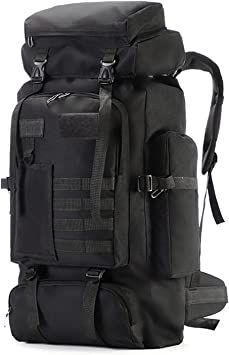 FLYKEPER 75L Hiking Backpack Outdoor Trekking Bag Lightweight Waterproof Bag Ski Backpack Tactical Backpack, New Black Hiking Backpack Essentials, Trekking Backpack, Trekking Bag, Backpack Tactical, Ski Backpack, Climbing Bag, Outdoor Trekking, Sport Climbing, Large Capacity Backpack