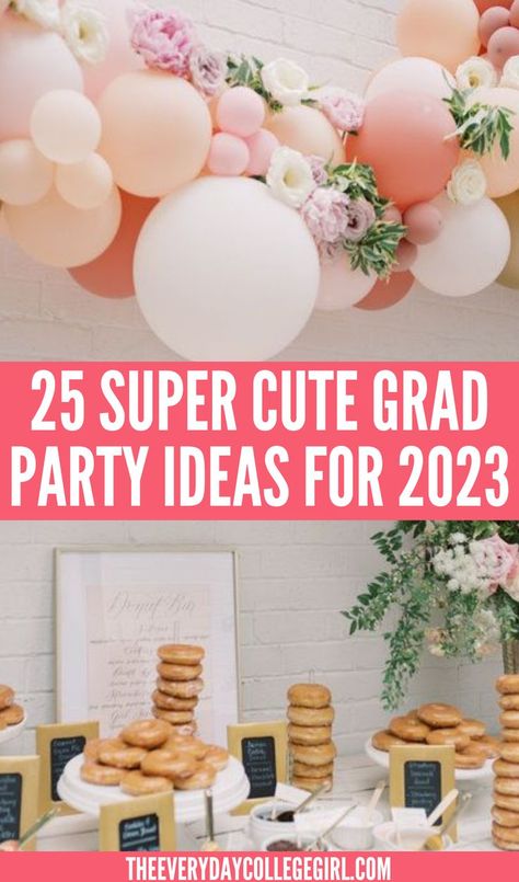 Graduation Party Ideas High School Graduation Party Centerpieces, Middle School Graduation Party, Grad Party Ideas High School, Unique Graduation Party Ideas, College Graduation Party Decorations, Girl Graduation Party, Graduation Brunch, College Grad Party, Middle School Graduation