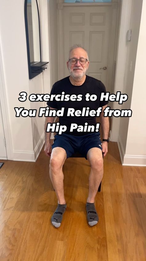 Mitch | 70 y/o Senior Fitness Trainer | 3 more exercises to help improve your balance! 1️⃣ Skaters: Step side to side, shifting weight, for 3 sets of 20 reps each side. 2️⃣… | Instagram Arm Exercises, Seated Hip Exercises, Bodyweight Exercises, Find Instagram, Hip Mobility, Back Pain Exercises, Exercise Tips, Hip Pain, Senior Fitness