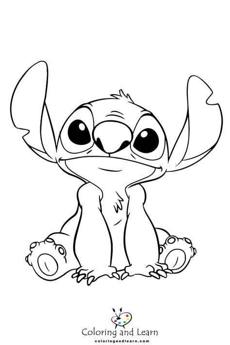 stitch coloring pages 4 Disney Character Colouring Pages, Coloring Book Art Disney, Kawaii, Stitch Disney Outline, Stitch Colouring Sheet, Colouring Pages Stitch, Stitch Printable Coloring Pages, Stitch Free Printables, Coloring Pages To Print Disney