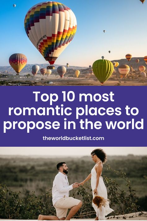 Thinking about proposing? Here are the ten most romantic places to propose in the world! Proposal Places Romantic, Romantic Places To Propose, Romantic Ways To Propose, Places To Propose, Travel Qoutes, Best Places To Propose, West Coast Of Ireland, Places In Usa, Romantic Backdrop