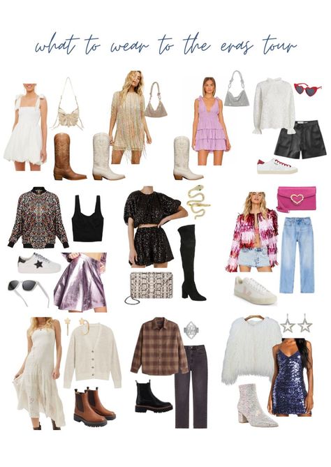 what to wear to the eras tour / eras tour oufit ideas / eras tour outfit inspo / taylor swift costumes / taylor swift inspired outfits Taylor Swift Outfit Ideas Fearless, Taylor Swift Outfits For Concert, Simple Eras Tour Outfit Ideas, Eras Outfit Ideas Taylor Swift, Outfit Ideas For Eras Tour, 22 Outfit Taylor Swift, Taylor Swift Era Outfit Ideas, Outfits To Wear To Taylor Swift Concert, Fearless Taylor Swift Outfits Ideas