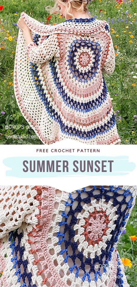 Ponchos, Crochet Lacy Cardigan Pattern Free, Free Crochet Vest Pattern, Weight 3 Yarn Crochet Patterns, Summer Crochet Clothes, Crochet Circle Vest, Summer Crochet Patterns Free, Crochet Vest Pattern Free, Crochet Vests