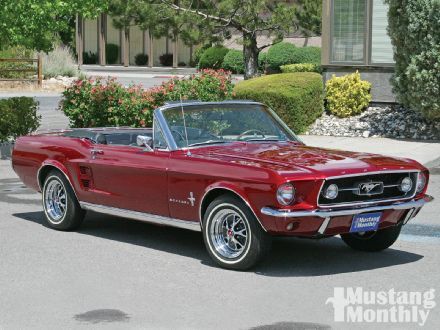 Of course, we're going in a red 67 Mustang convertible 1967 Mustang Convertible, Ford Mustang 1967, 67 Mustang, 1967 Ford Mustang, 1967 Mustang, Old Vintage Cars, Ford Mustang Convertible, Classic Mustang, Mustang Convertible