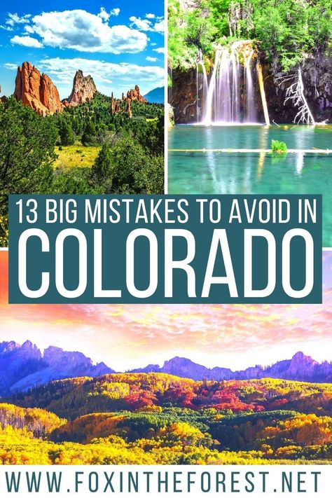 13 Big Mistakes to Avoid in Colorado + Secret Local Tips San Juan Colorado, 3 Days In Colorado, Colorado Honeymoon Fall, Fruita Colorado Things To Do, Travel To Colorado, Colorado In January, Must See Colorado, White River National Forest Colorado, Colorado In June