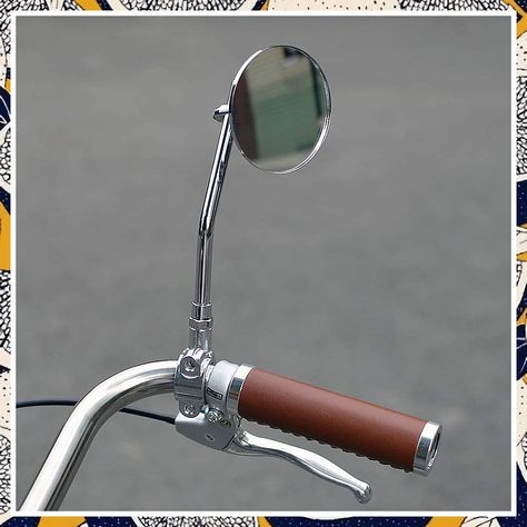 Bicycle Mirrors for Handlebars, Universal Mirror Plating Metal Bracket for Bike, Motorcycles, Tricycles, Electric Bicycles Bicycle Mirrors, Bicycle Mirror, Bike Motorcycles, Dutch Bike, Bike Mirror, Bicycle Brands, Electric Bicycles, Mirror Plates, Convex Mirror