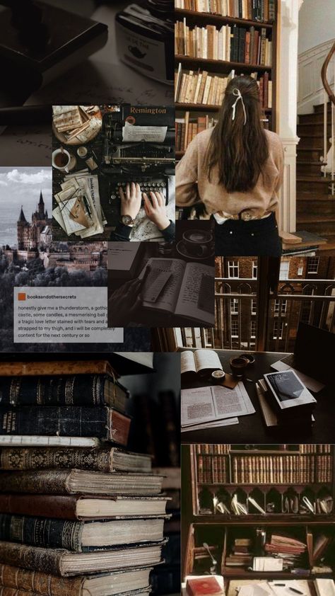 #dark academia #writer #aesthetic #2022 #vision board Dark Academia Vision Board Wallpaper, Type Writer Aesthetic Wallpaper, Book Aesthetic Vision Board, Dark Academia Career, Book Mood Board Aesthetic, Vision Board Dark Academia, Anjalicore Aesthetic, Dark Academia Author Aesthetic, Future Writer Aesthetic