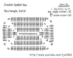 Crochet Rectangle, Crochet Rug Patterns Free, Crochet Symbols, Crochet Geek, Crochet Rug Patterns, Crochet Pillow Pattern, Crochet Basket Pattern, Crochet Pillow, Crochet Instructions