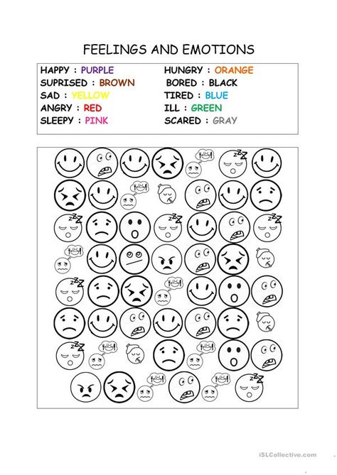 Feelings Worksheet, Emotion Psychology, Teaching Emotions, Emotions Preschool, Worksheet Kindergarten, Feelings Activities, Emotions Activities, Kids Feelings, Kindergarten Coloring Pages