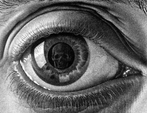 Skull Eye M C Escher