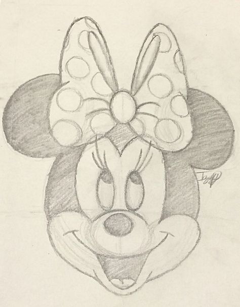 Mini Mouse Sketch Drawings, Miney Mouse Drawing, Mickymaus Drawing, Drawing Ideas Mickey Mouse, Simple Disney Doodles, Minnie Mouse Drawing Sketches, Mini Mouse Paintings, How To Draw Minnie Mouse, Minnie Mouse Drawing Easy