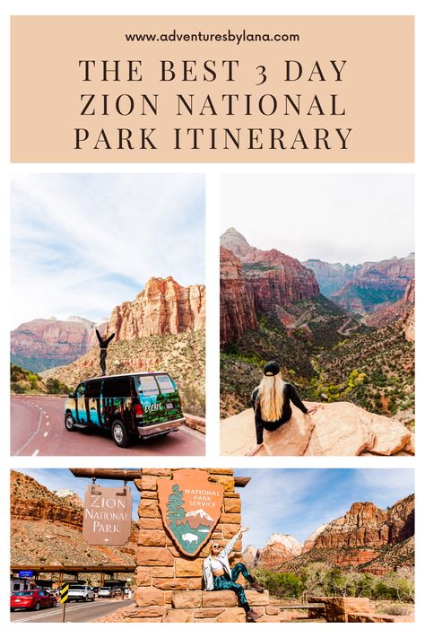 3 Day Zion Itinerary, Zion National Park Rv Camping, 2 Days In Zion National Park, Mount Zion National Park, Zion And Bryce Canyon Itinerary, Las Vegas To Zion National Park, Zion National Park Itinerary, Zion Packing List, Zion National Park Outfit